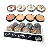 Base De Maquiagem Em Pó Kyràv Facial Po Pó Compacto Tom Cores Médias Kit De 24 Unidades De 3ml 3g