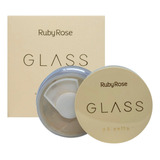 Base De Maquiagem Em Pó Ruby Rose Glass Pó Facial Translúcido Solto Tom Cor 15ml 15g