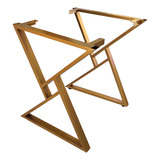 Base De Mesa Tampo Até 1 80 X 0 90 Jantar Escritório Quioto Cor Dourado