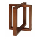 Base De Mesa X De Madeira Maciça 70x70