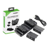 Base Dock Carregador 2 Controle Xbox One S X 2 Baterias