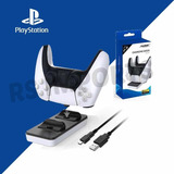 Base Dupla Para Carregar Controle Dualsense 5 Ps5