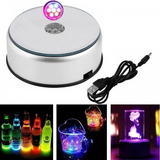 Base Giratória Decorativa 7 Luz Led Iluminação P Decoração