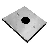 Base Inox Para Montagem De Lustre De Cristal 17x17 Espiral