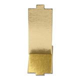 Base Laminada Dourada Retangular P Doces 13 X 6 Cm 100unid
