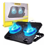 Base Notebook 15 6 Suporte 2 Cooler Led Ajuste Altura Mesa