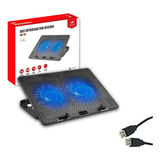 Base Notebook Ergonômica Refrigeração 2 Coolers Usb Extra