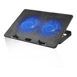 Base Notebook Suporte 15 6 Nbc 50bk C3tech 2 Cooler Led Azul