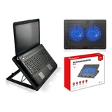 Base Notebook Suporte 15 6 Nbc 50bk C3tech 2 Cooler Led Azul