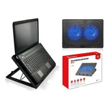Base Notebook Suporte 15 6 Nbc 50bk C3tech 2 Cooler Led Azul
