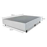 Base Para Box Sommier Casal 138x188x36cm Courvin Branco