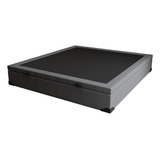 Base Para Cama Box Casal Martin Premium Com Baú Linho 47 Cor Cinza
