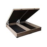 Base Para Cama Box Queen Martin Premium Com Baú Suede 45x158x198 Bege
