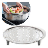 Base Para Cozimento A Vapor Cesto Cozinhar 28 Cm Redondo Cor Aço Inox Frequência 0 0v