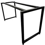 Base Para Mesa Industrial Em Ferro 100cm Com Travessa Reforçada Preto