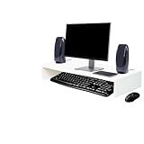 Base Para Monitor MDF 10x60x20cm Suporte Para Tela