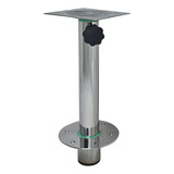 Base Pedestal Inox Giratório Removível P Banco Cadeira 40cm