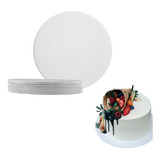 Base Porta Bolo Cakeboard 31 Cm Branco Pct 10 Unid