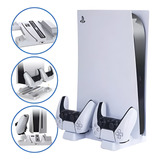 Base Ps5 Cooler Resfriamento Suporte Carregador 2 Controles