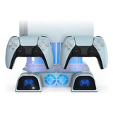 Base Ps5 Cooler Resfriamento Suporte Carregador 2 Controles