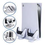 Base Ps5 Cooler Resfriamento Suporte Carregador 2 Controles