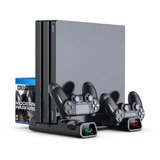 Base Suporte Vertical Cooler Dockstation Ps4 Fat Slim Pro