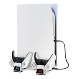 Base Suporte Vertical Ps5 Resfriamento Carregador Controle