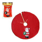 Base Toalha P Árvore Enfeite Natal Papai Noel 40cm