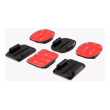 Bases Adesivas Gopro Flat Curved Motocicleta X6 De 3 M