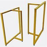 BASES De MESA Estilo INDUSTRIAL Modelo T 75x60cm Kit C-2un -Dourado-