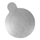 Bases Laminadas Prata Suporte P Doces 8cm C 40 Unidades