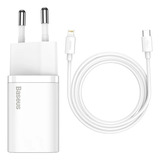 Baseus Carregador Quick 20w Usb C Pd Para iPhone 12 Com Cabo