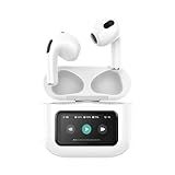 Basike Fone De Ouvido Bluetooth BT 5 4 Tela LCD Touch Personalizavel Tire Fotos Remotamente True Wireless Estéreo Para Android E IOS