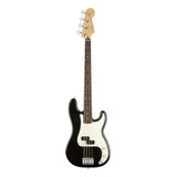 Bass Fender Mexico Precision Standard Black Pau Ferro Body Finish Lacado Número De Cordas 4 Orientação Da Mão Direita