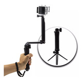 Bastão 3 Formas Gopro Hero 5 4 3 3 Tripe Monopod 3 Way