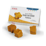 Bastão De Cera Xerox Amarelo C 03 Unidades