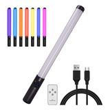 Bastão De Led Iluminação Luz Rgb E Branco Preenchimento Foto