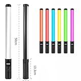 Bastão De Luz LED Profissional Portátil Foto E Vídeo Com Temperatura E Cor RGB Ajustáveis 3000K 6000K Encaixe Tripé E Controle Remoto Luz RGB Youtuber Cenário Preenchimento Fotográfico Premium