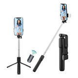 Bastao Pau De Selfie Flash Tripe Retrátil Bluetooth Celular