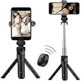 Bastão Pau De Selfie Mini Tripé E Monopé Retrátil 3 Em 1 Com Controle Disparador Remoto Bluetooh Celular Preto 