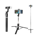 Bastão Pau De Selfie Tripé De Mesa 168 Cm Luz Led Bluetooth