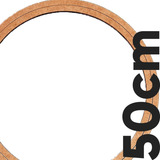 Bastidor De Mdf 6mm Tamanho 50cm Moldura Para Bordado