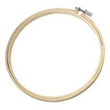 Bastidor Madeira Bambu Com Anel Ajustável Bordado 27cm