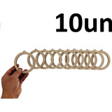 Bastidor Pingente Kit C 10un De 9cm Moldura Bordado Croche Cor Cru
