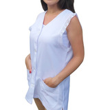 Bata Branca Professora Cuidadora Babá Doméstica Bu69