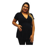 Bata Gravida4 Blusa Gestante Amamentação Doce Moda Gestante