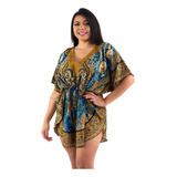 Bata Indiana Feminina Kaftan Longuete Boho