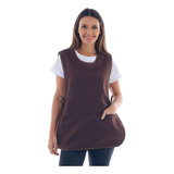 Bata Jaleco Avental Bolso Oxford Não Mancha Ajuste Lateral