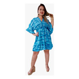 Bata Vestido Indiano Linha Premium Bordado C Forro Cod 01