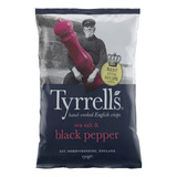 Batata Frita Com Sal Marinho E Pimenta do reino Tyrrells Sem Glúten 150 G